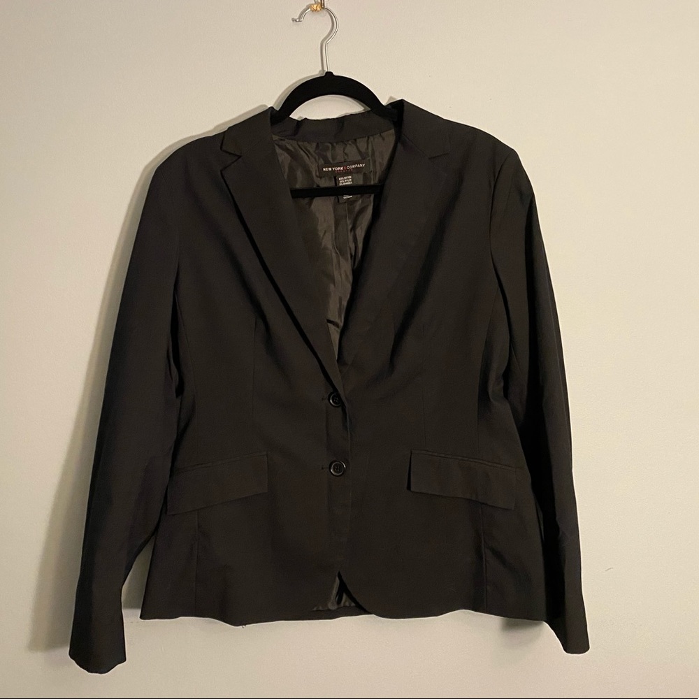 NY & Co suit jacket, black